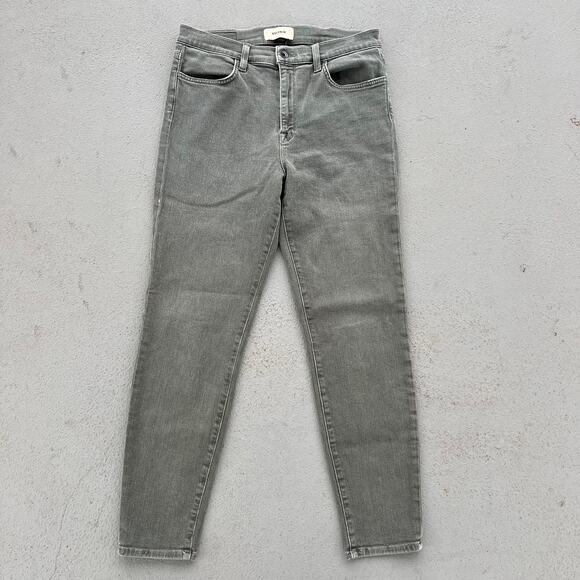 Baldwin The Rivington Skinny Crop Jeans Gray Size 31 - Picture 1 of 5